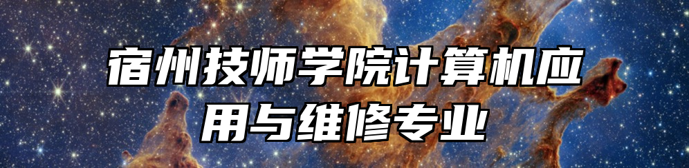 宿州技师学院计算机应用与维修专业