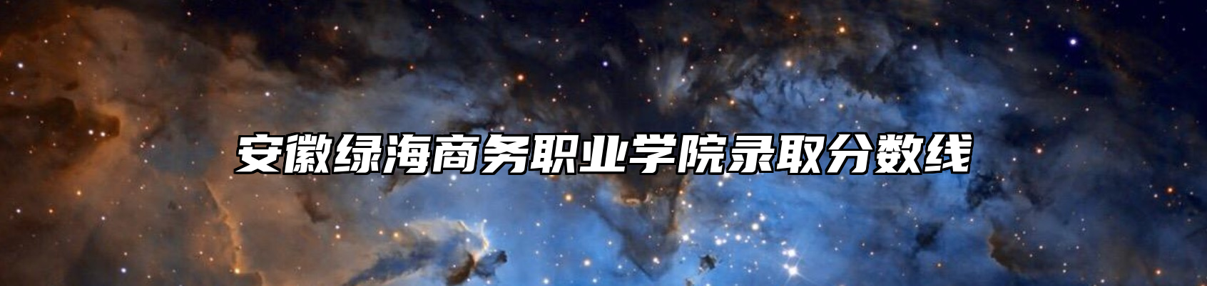 安徽绿海商务职业学院录取分数线