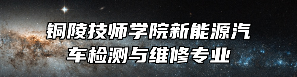 铜陵技师学院新能源汽车检测与维修专业