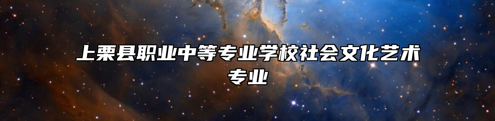 上栗县职业中等专业学校社会文化艺术专业