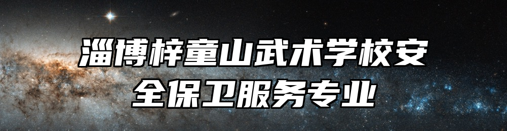 淄博梓童山武术学校安全保卫服务专业