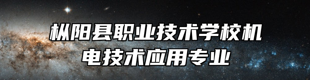 枞阳县职业技术学校机电技术应用专业