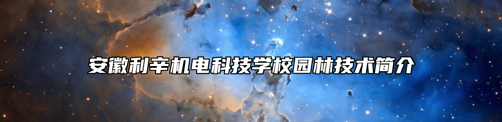 安徽利辛机电科技学校园林技术简介
