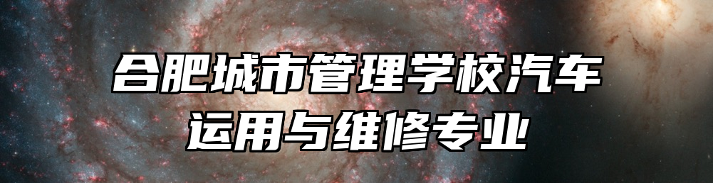 合肥城市管理学校汽车运用与维修专业