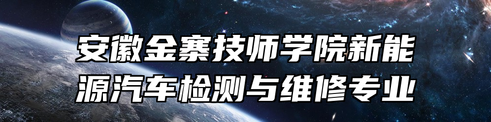 安徽金寨技师学院新能源汽车检测与维修专业