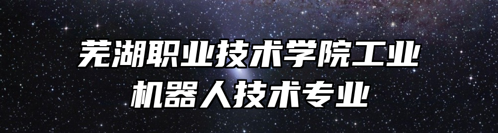 芜湖职业技术学院工业机器人技术专业