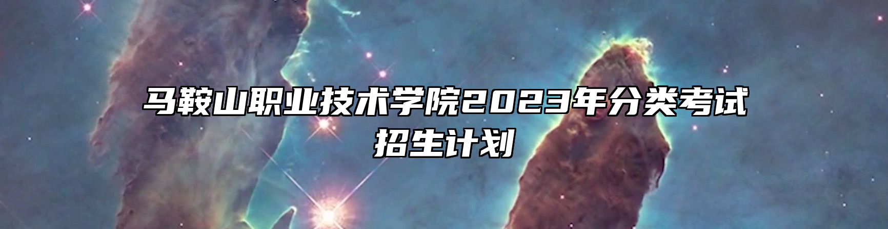 马鞍山职业技术学院2023年分类考试招生计划