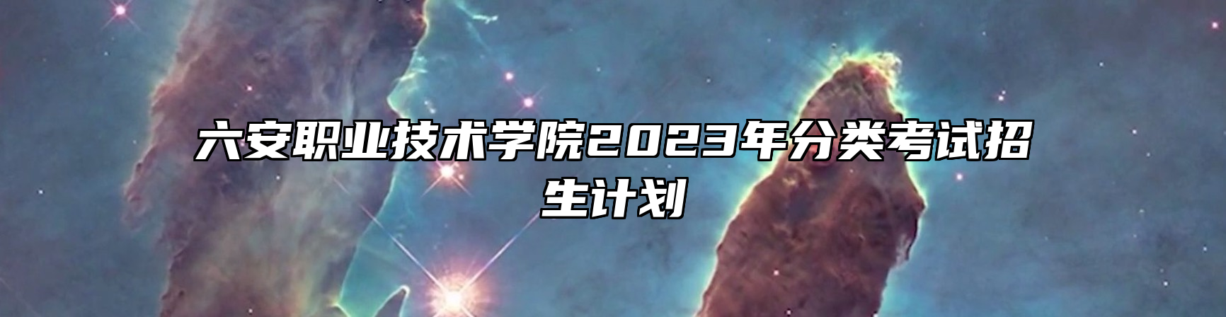 六安职业技术学院2023年分类考试招生计划