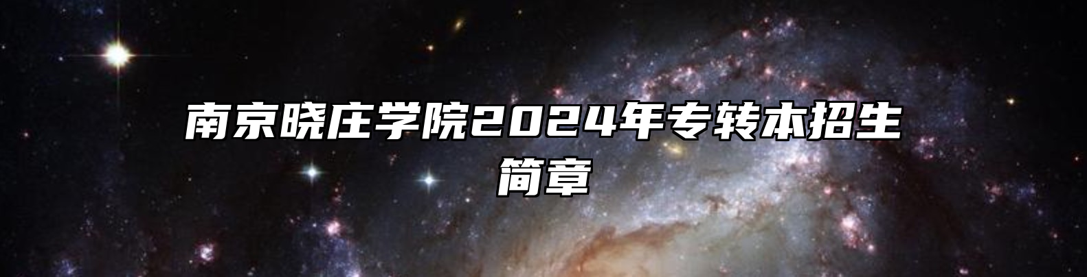 南京晓庄学院2024年专转本招生简章