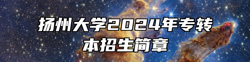 扬州大学2024年专转本招生简章