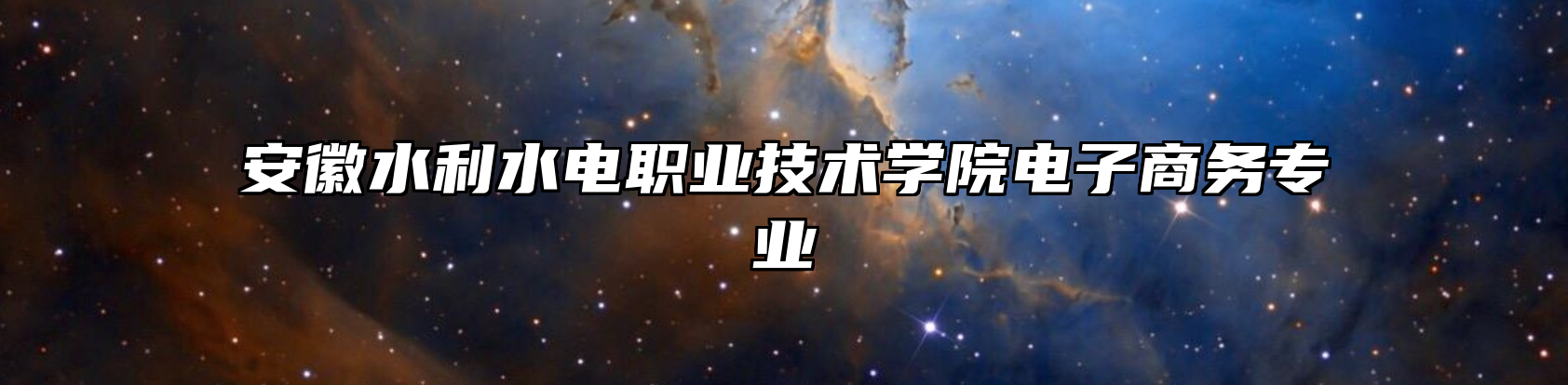 安徽水利水电职业技术学院电子商务专业