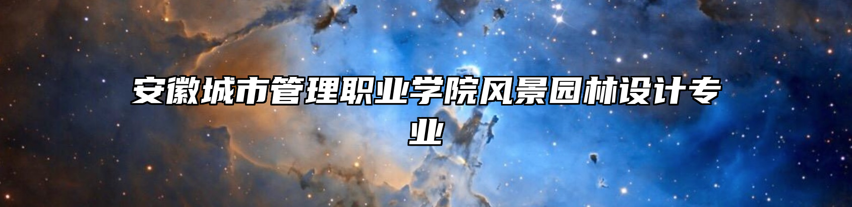 安徽城市管理职业学院风景园林设计专业