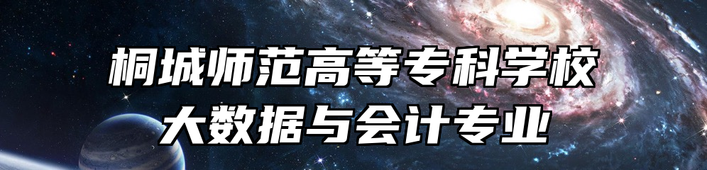 桐城师范高等专科学校大数据与会计专业