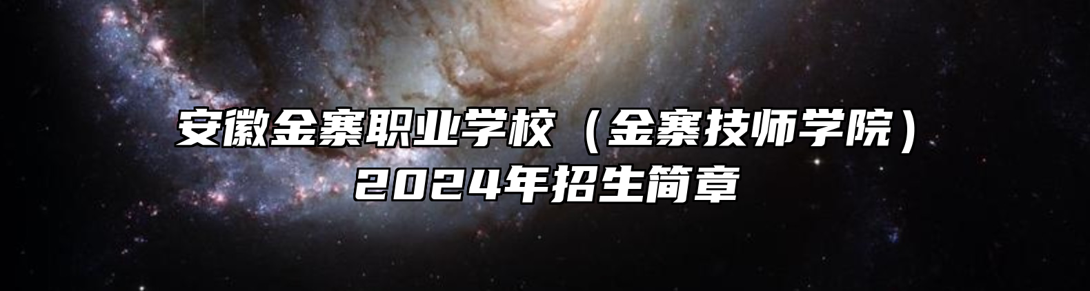 安徽金寨职业学校（金寨技师学院）2024年招生简章
