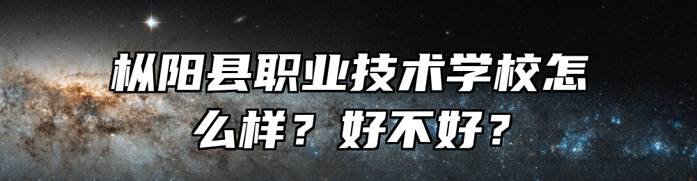 枞阳县职业技术学校怎么样？好不好？