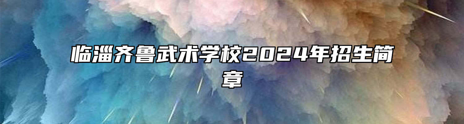 临淄齐鲁武术学校2024年招生简章