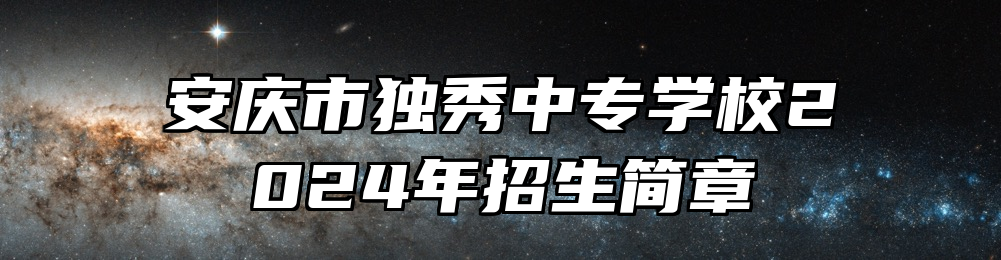 安庆市独秀中专学校2024年招生简章