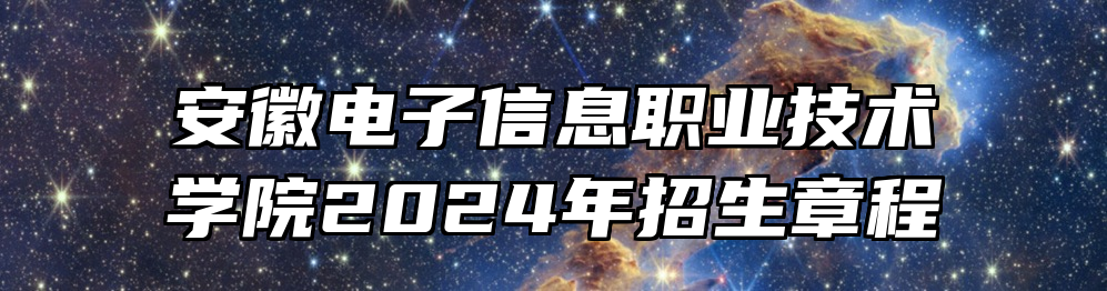 安徽电子信息职业技术学院2024年招生章程