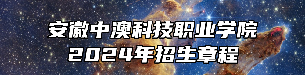 安徽中澳科技职业学院2024年招生章程