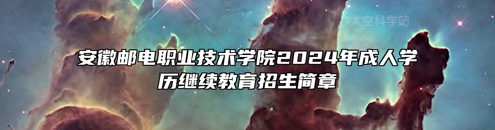 安徽邮电职业技术学院2024年成人学历继续教育招生简章