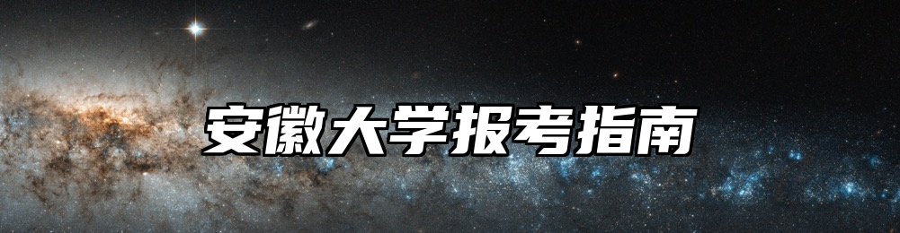 安徽大学报考指南