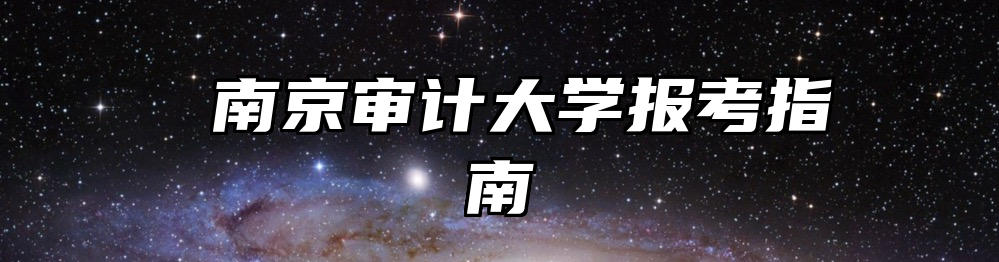 南京审计大学报考指南