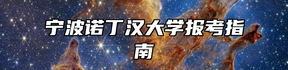 宁波诺丁汉大学报考指南