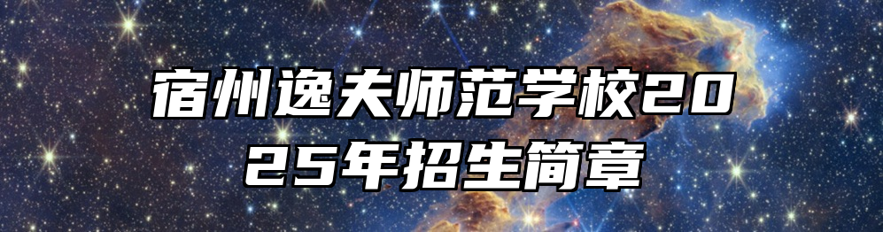 宿州逸夫师范学校2025年招生简章