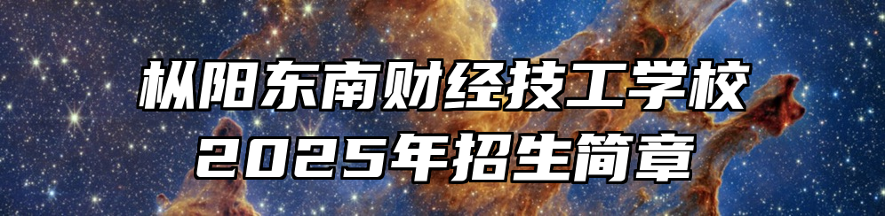 枞阳东南财经技工学校2025年招生简章