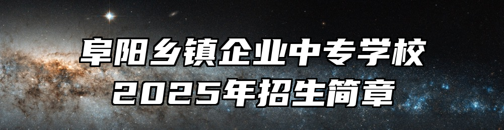 阜阳乡镇企业中专学校2025年招生简章