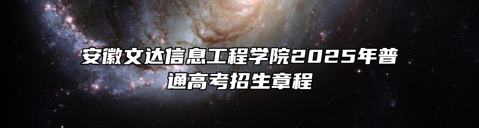 安徽文达信息工程学院2025年普通高考招生章程