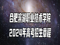 合肥滨湖职业技术学院2024年高考招生章程