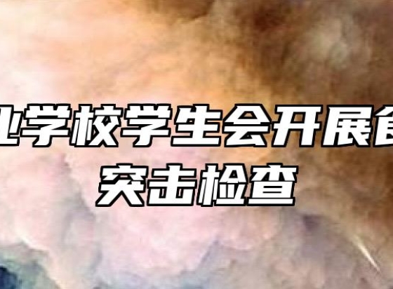 舒城职业学校学生会开展食堂超市突击检查