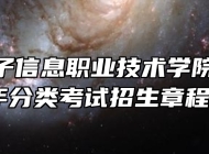 安徽电子信息职业技术学院2023年分类考试招生章程 