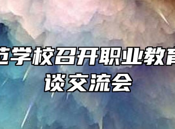 灵璧师范学校召开职业教育专家座谈交流会