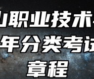 马鞍山职业技术学院2023年分类考试招生章程