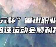 “中润国元杯”霍山职业学校第35届田径运动会顺利开幕