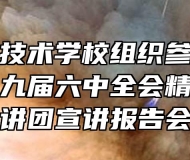 安徽工程技术学校组织参加学习贯彻党的十九届六中全会精神省委宣讲团宣讲报告会