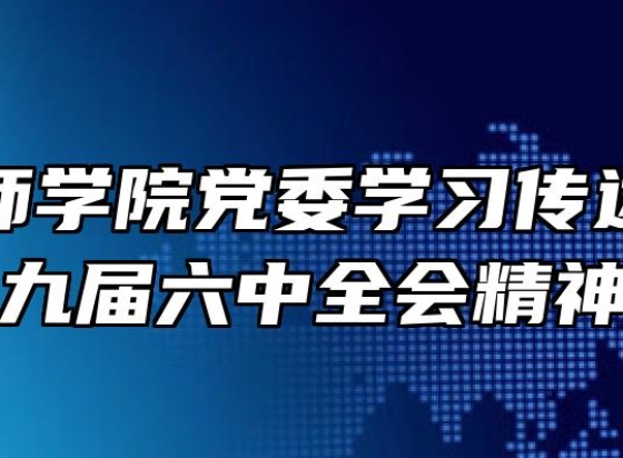 安庆技师学院党委学习传达党的十九届六中全会精神