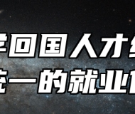 将留学回国人才纳入国家统一的就业体系