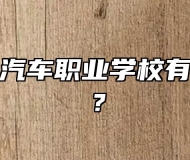 安徽玉成汽车职业学校有哪些专业？