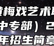 安徽黄梅戏艺术职业学院（中专部）2024年招生简章