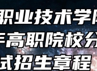 芜湖职业技术学院2024年高职院校分类考试招生章程 