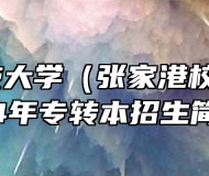 江苏科技大学（张家港校区）2024年专转本招生简章