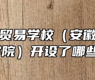安徽科技贸易学校（安徽粮食经济技师学院）开设了哪些专业？