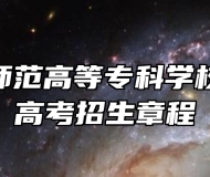 合肥幼儿师范高等专科学校2024年高考招生章程