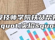 安徽蚌埠技师学院扶贫帮扶再出新"实招"