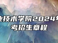淮南职业技术学院2024年普通高考招生章程