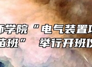 安庆技师学院“电气装置项目世赛青苗班” 举行开班仪式