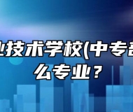 阜阳职业技术学校(中专部）有什么专业？